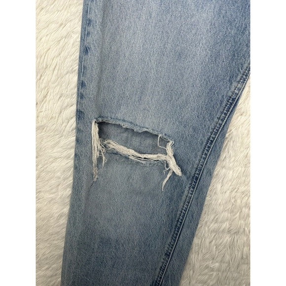 Zara Women's Jeans Denim Ripped Distressed‎ Size 8 Blue - Picture 6 of 12